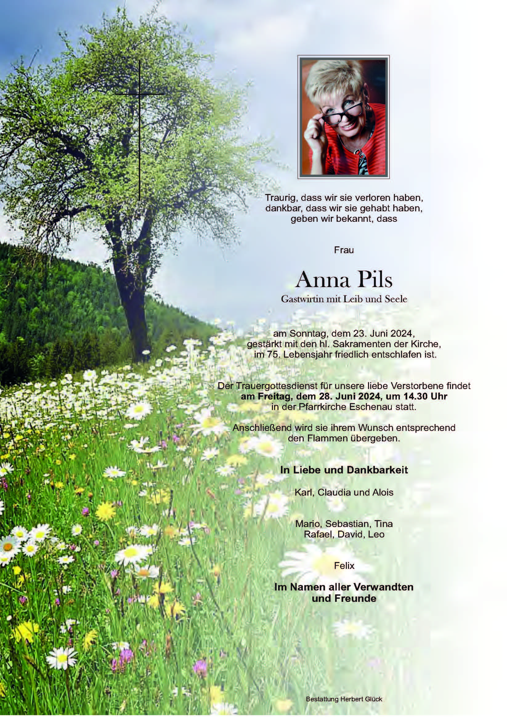 Sterbefall Anna Pils