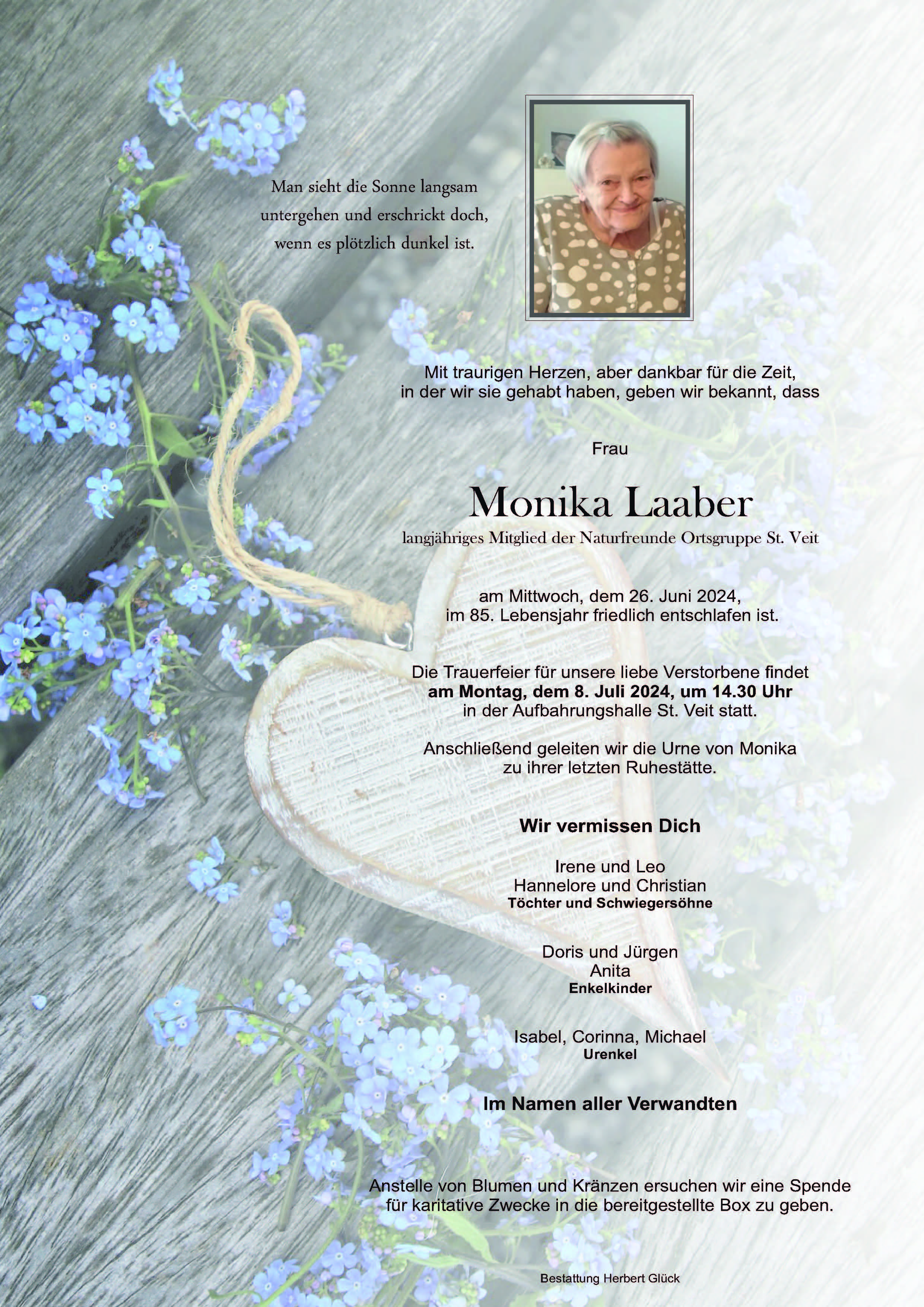 Sterbefall Monika Laaber