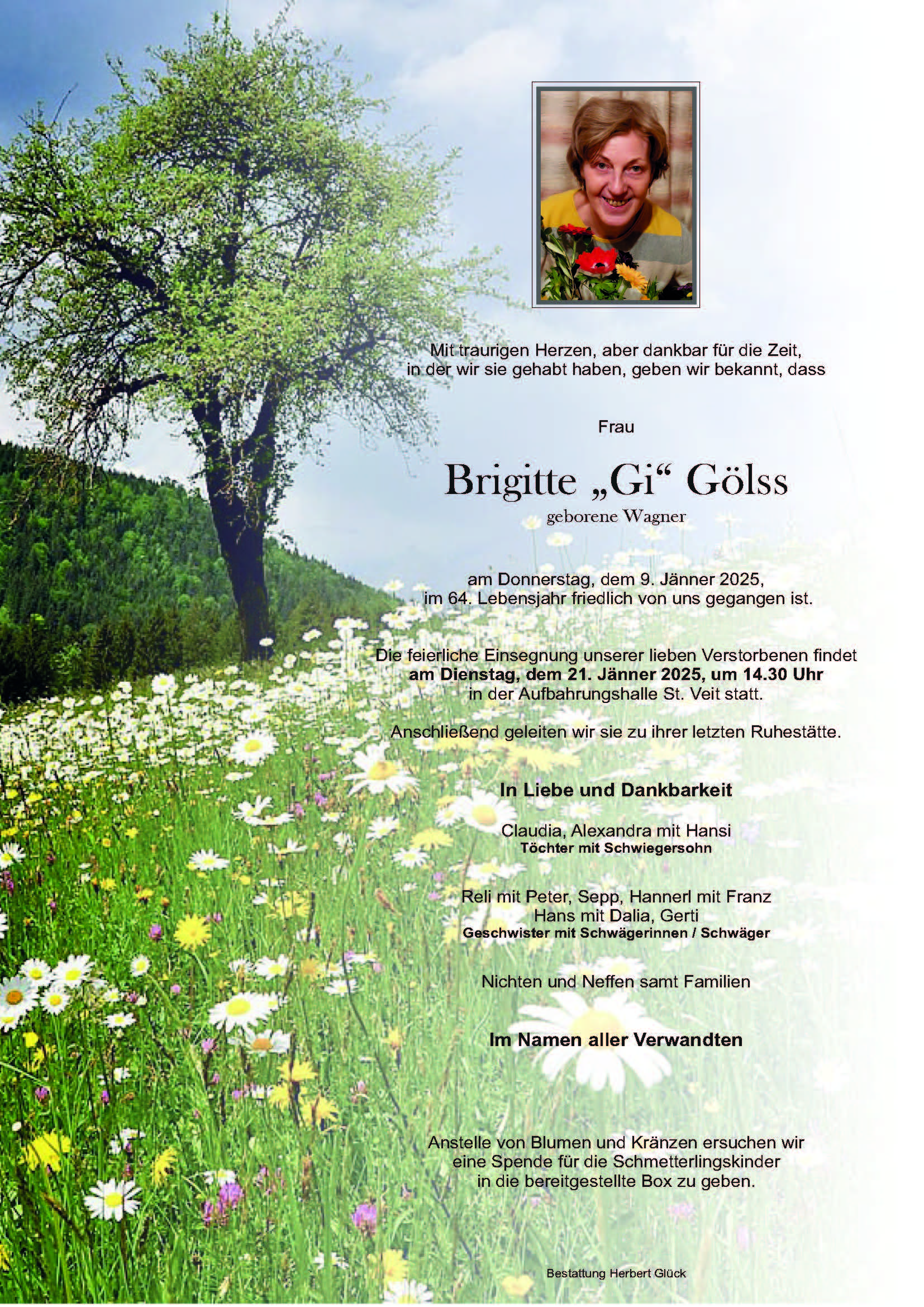 Sterbefall Brigitte Gölss