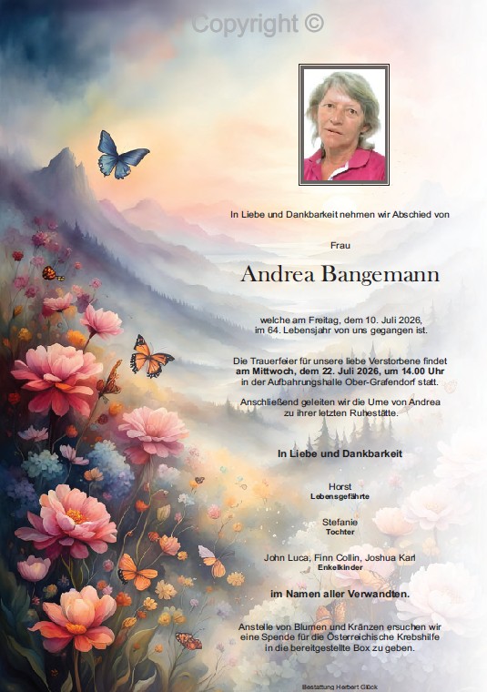 Sterbefall Andrea Bangemann